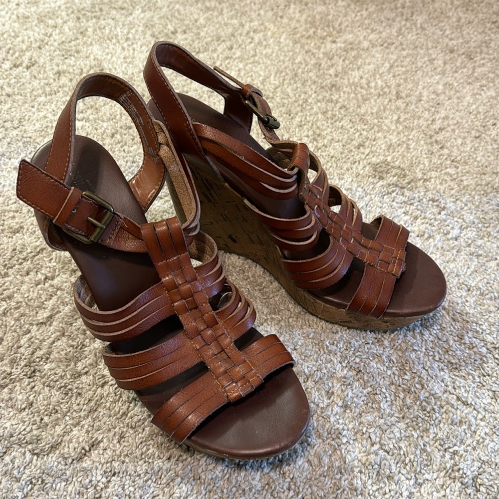 Mossimo strappy wedge heels